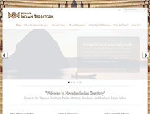 Tablet Screenshot of nevadaindianterritory.com